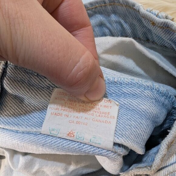 Vintage GWG Light Wash Scrubbies Creased Front High Rise Jeans Size 34x30 - Picture 15 of 16